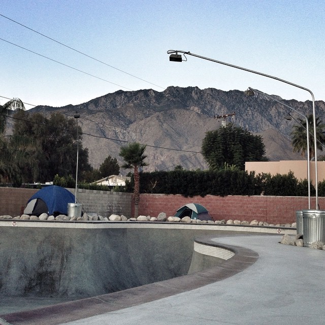 Palm Springs 7:30 this morning #theyard #Bailgun