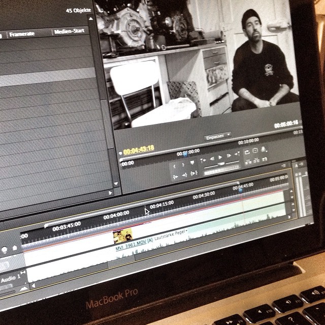 Editing the Max Schaaf interview for the upcoming Bailgun issue. Some rad footage online soon!#Bailgun #4Q @4q69