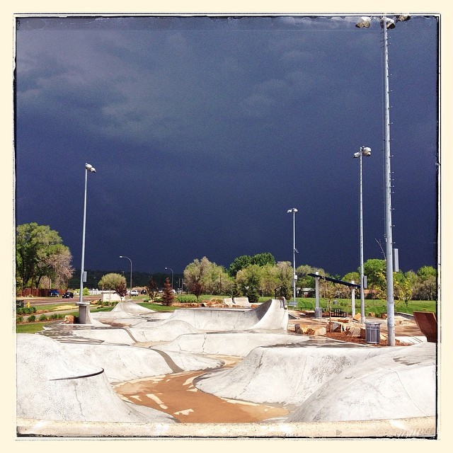 Heavy weather over Arvada park today