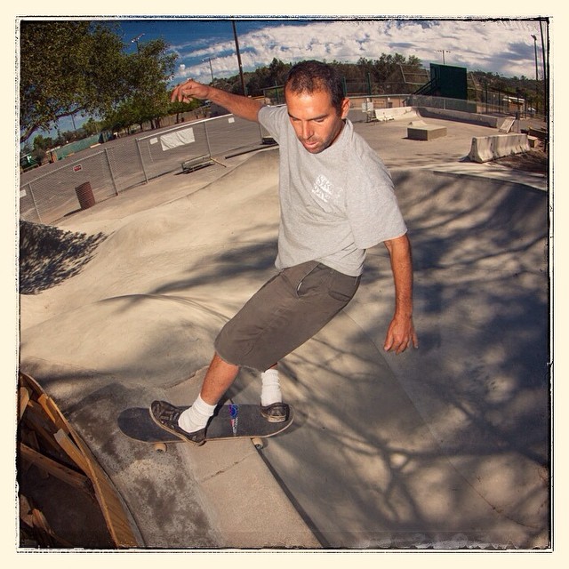 Steven Bailey - frontside rocking some DIY project in VC.