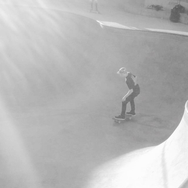 #Encinitas local Bryce has front feeble grinds on lock. #Bailgun