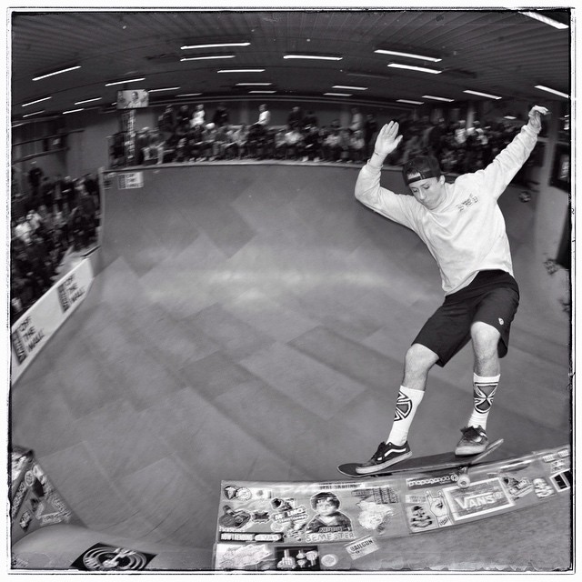 Everybody destroyed the ramp at #Vertattack today!!! Chris Russell smith grind. @chrisrussell_mbk #skatemalmo #va9 #Bailgun