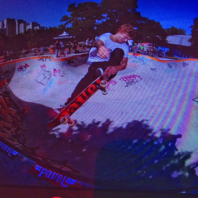 The Session is on!!! Jaime Mateu lien air. Come on over to the #Bergfidel #Skatepark for the #Skatepark #Bergfest #Bailgun #Koloss #SunnySaturday