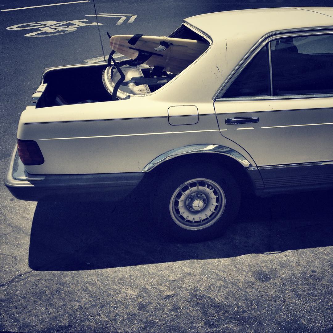 Custom surf Benz - 101, Encinitas #Bailgun #mercedes #surfboard