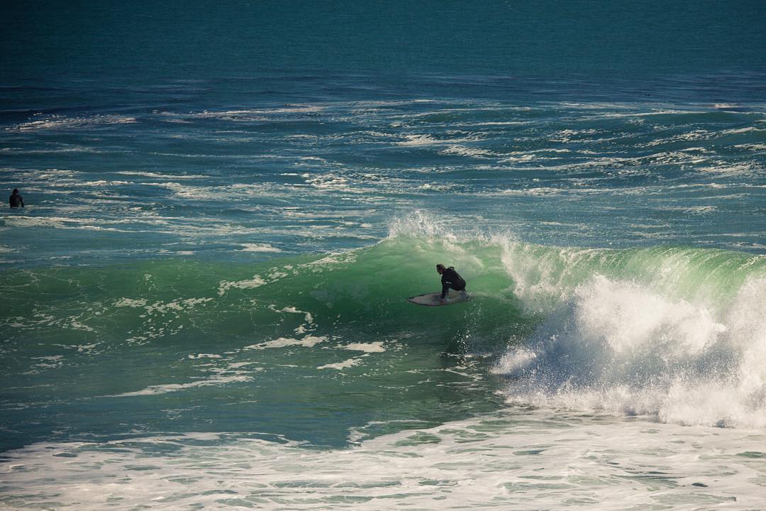 Some nice waves at the Santa Cruz lighthouse today. #Bailgun #surf #waves #santacruz #gerdrieger.com